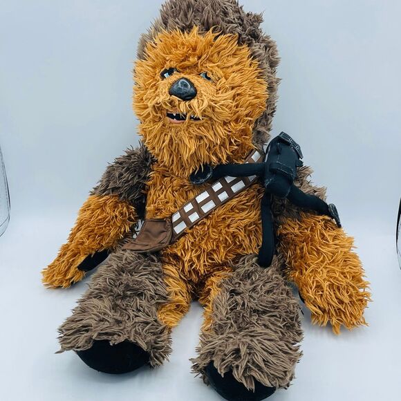 Chewbacca BAB Build-a-Bear Plush Stuffed Wookie Toy Talking Sound Box & Blaster - Picture 1 of 7